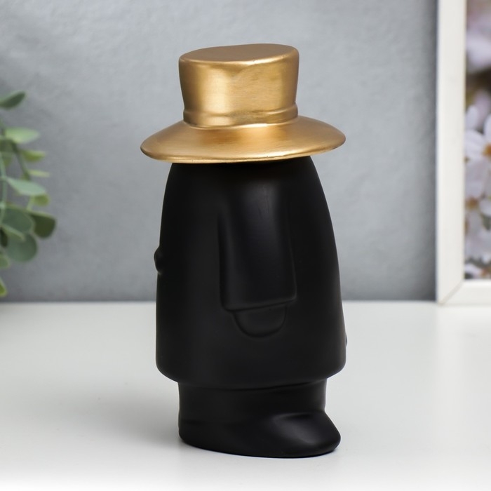 Сувенир полистоун Сувенир полистоун "Мистер Инкогнито полный" чёрный с золотом 18х11х9см