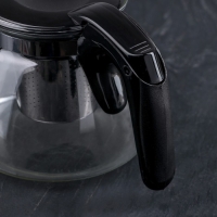 Чайник стеклянный заварочный &laquo;Джулиан&raquo;, 700 мл, с металлическим ситом, цвет МИКС