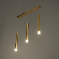 Светильник BayerLux Подвес BayerLuxной "Лейсана" 3хLED 3Вт 4000К золото 50х3х33-203см