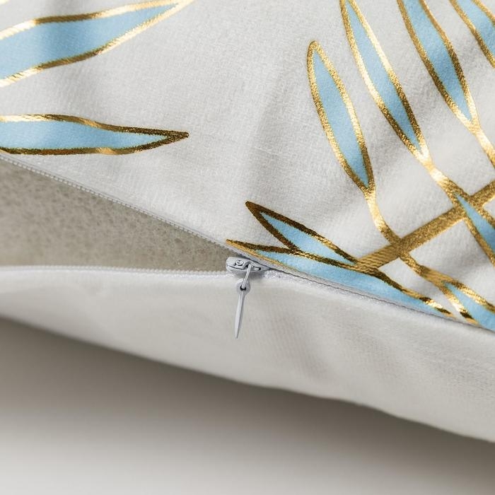 Наволочка декоративная Этель &laquo;Листва&raquo; 42 х 42 см, велюр