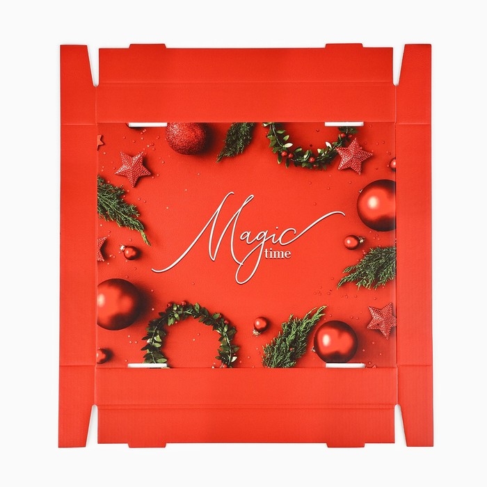 Коробка подарочная новогодняя складная &laquo;Magic time&raquo;, 30 х 24.5 х 15 см, Новый год