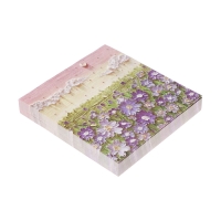 Блок для записей 80 х 80 мм, 80 листов Цветочки ЗD Блок для записей 80 х 80 мм, 80 листов Цветочки ЗD