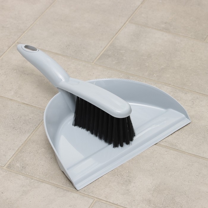 Щётка-смётка с совком Etna, цвет серый Щётка-смётка с совком Etna, цвет серый