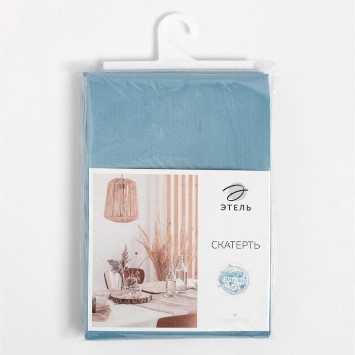 Скатерть Этель Elegance 150*250 +/-3см, цв.серо-синий, пл. 192 г/м2, хл с ВГМО