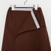 Полотенце банное Этель &laquo;Килт&raquo; с карманом 60*140 см. цв. горький шоколад, 100% хл, вафля 240 г/м2