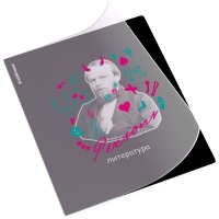 Тетрадь предметная ЛИТЕРАТУРА, 48 листов в линейку, ErichKrause Persons, пластиковая обложка, шелкография, блок офсет 100% белизна, инфо-блок Тетрадь предметная ЛИТЕРАТУРА, 48 листов в линейку, ErichKrause Persons, пластиковая обложка, шелкография, блок офсет 100% белизна, инфо-блок