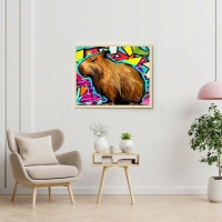 Картина по номерам &laquo;Капибара&raquo; &laquo;Арт&raquo; 22 цвета, 40 &times; 50 см