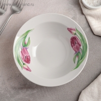 Миска &laquo;Розовые тюльпаны&raquo;, 300 мл, d=17 см, рисунок МИКС