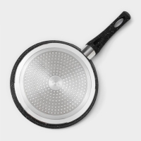 Сковорода блинная Magistro Dark, d=22 см, ручка soft-touch, антипригарное покрытие, индукция, цвет чёрный