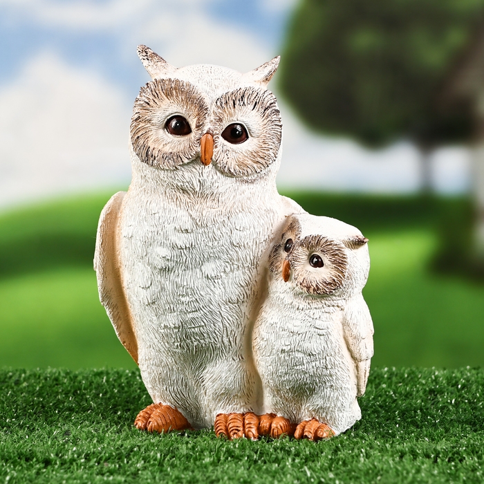Садовая фигура Садовая фигура "Полярные совы" 13х10х18см