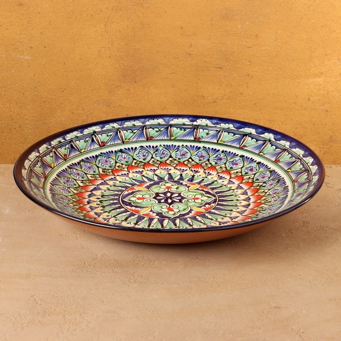 Ляган круглый Риштанская Керамика, 41см