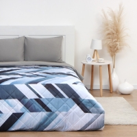 Покрывало "Этель" 2 сп Blue iceberg, 180х210&plusmn;5 см, микрофибра