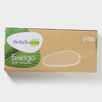 Блюдо фарфоровое для подачи с бамбуковой ручкой BellaTenero, 36,5×16×2 см, цвет белый Блюдо фарфоровое для подачи с бамбуковой ручкой BellaTenero, 36,5×16×2 см, цвет белый