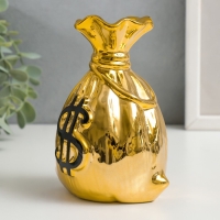 Копилка керамика "Мешок с долларом" МИКС 12х10х6,5 см