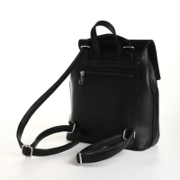 Рюкзак городской из искусственной кожи на молнии, цвет чёрный Рюкзак городской из искусственной кожи на молнии, цвет чёрный