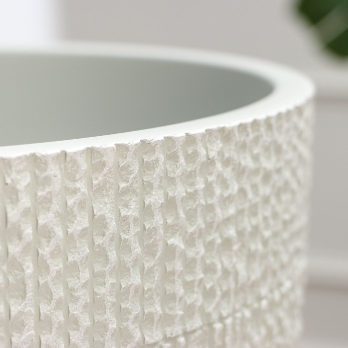 Горшок цветочный "Ротанг светло-серый бутон №8", 22 л