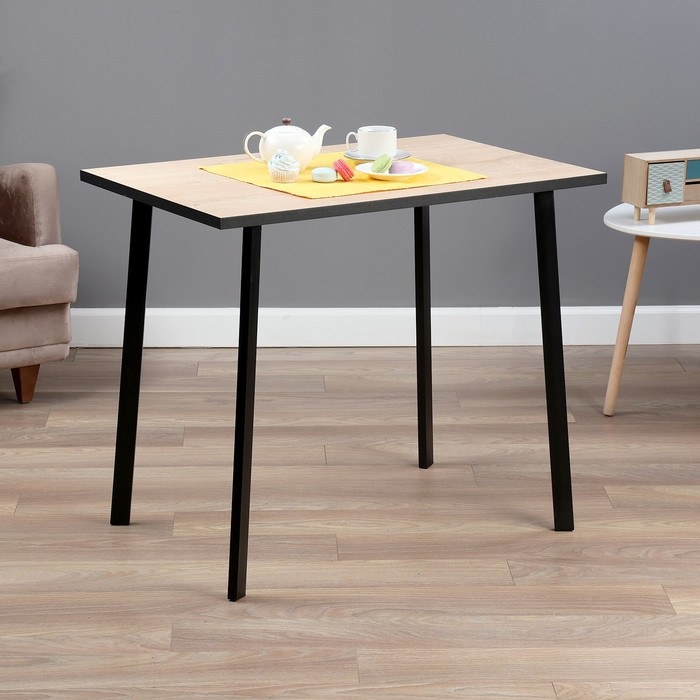 Стол обеденный МОДЕРН МИНИ LAKSI, 892х585х750, чёрный /дуб ирландский