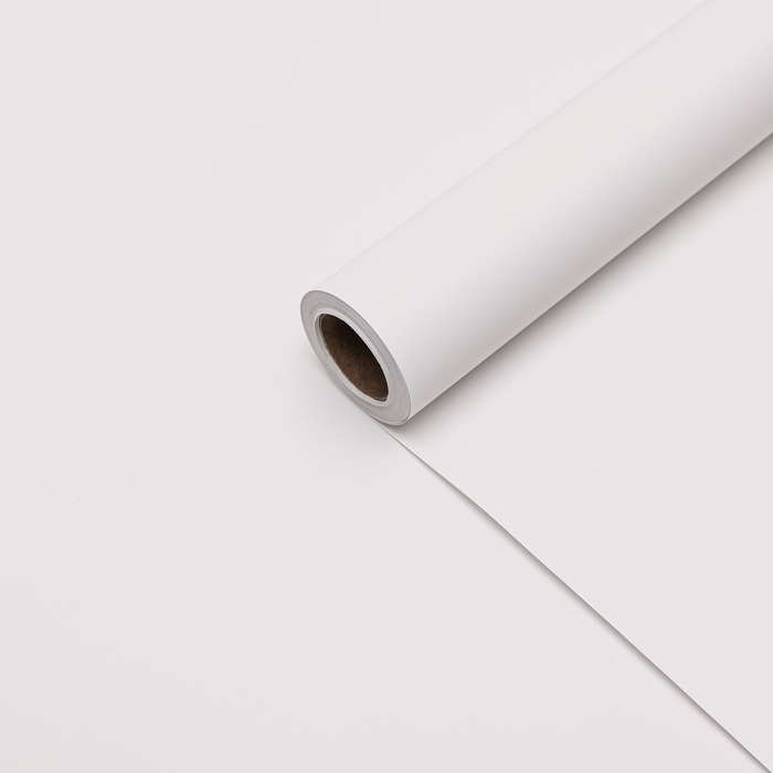 Пленка для цветов тонированная, матовая, белая, 0,5 х 10 м, 65 мкм Пленка для цветов тонированная, матовая, белая, 0,5 х 10 м, 65 мкм