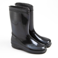 Сапоги женские с утеплителем, размер 38, цвет чёрный, ПВХ Сапоги женские с утеплителем, размер 38, цвет чёрный, ПВХ