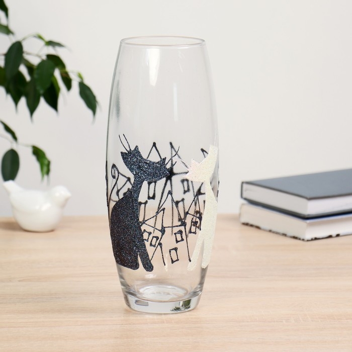 Ваза "Чёрный кот" 26см