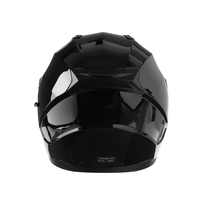 Шлем интеграл с двумя визорами, размер M (57-58), модель BLD-M67E, черный глянцевый Шлем интеграл с двумя визорами, размер M (57-58), модель BLD-M67E, черный глянцевый