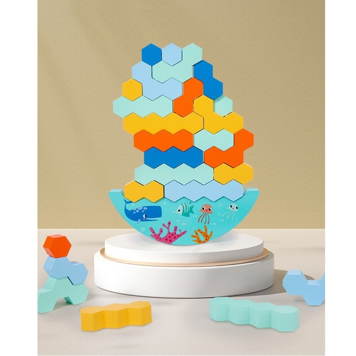 Деревянная игрушка балансир &laquo;Водный мир&raquo;, 15,5 х 22 х 4 см