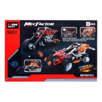 Конструктор с инерционным механизмом &laquo;Мотоцикл&raquo;, 262 детали