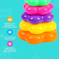 Пирамидка &laquo;Смайлик&raquo;, 6 колец