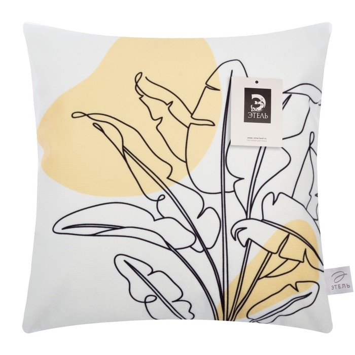 Наволочка декоративная Этель &laquo;Листья&raquo; 40х40 см, 100% п/э