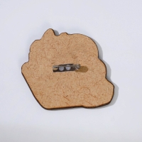 Подарочный набор &laquo;Кот&raquo; блокнот А6, значок, наклейки и карандаши 2 шт