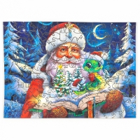 Пазлы фигурные деревянные &laquo;Новогодняя сказка&raquo; со святящимися деталями, 146 элементов