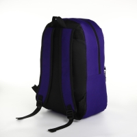 Рюкзак школьный на молнии, наружный карман, цвет фиолетовый Рюкзак школьный на молнии, наружный карман, цвет фиолетовый