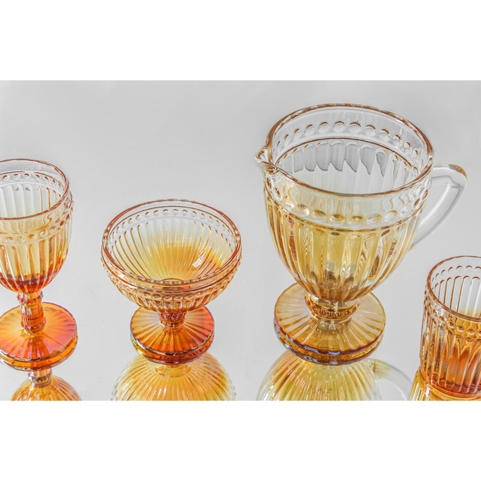 Креманка стеклянная Magistro &laquo;Босфор&raquo;, 350 мл, 12&times;11 см, цвет градиент золото