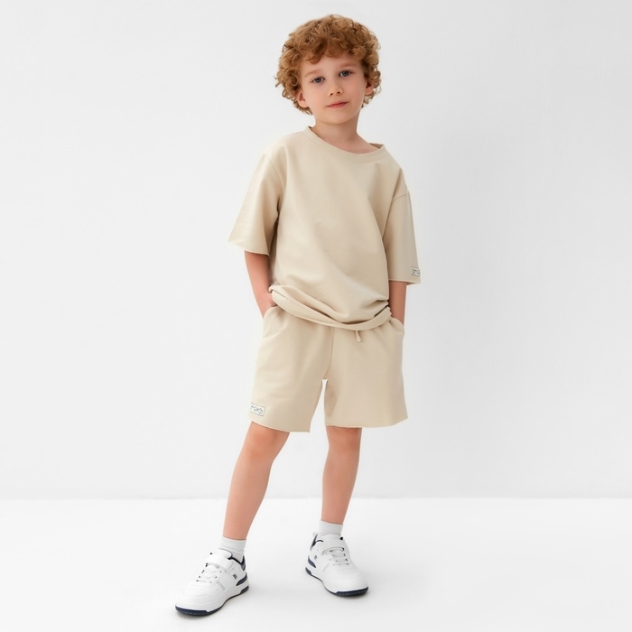 Футболка детская KAFTAN, р. 32 (110 - 116 см), бежевый