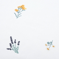 Комплект штор для кухни с подхватами Этель "Полевые цветочки", 150х180 см - 2 шт,  рогожка 176 г/м2