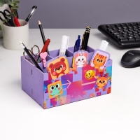 Органайзер для хранения мелочей "Весёлые зверята" 6 отделений, 18,5х10х10 см Органайзер для хранения мелочей "Весёлые зверята" 6 отделений, 18,5х10х10 см