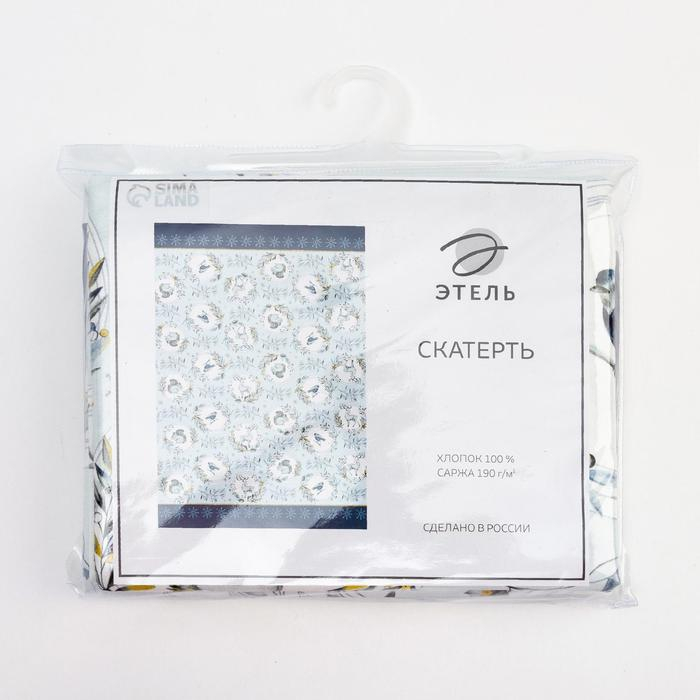 Скатерть "Этель" Snow animals 149х110см с ГМВО, 100% хлопок, 190г/м2