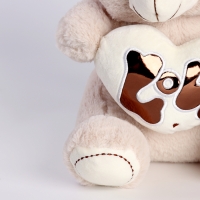 Мягкая игрушка &laquo;Медведь&raquo; с сердцем, 30 см, цвет бежевый