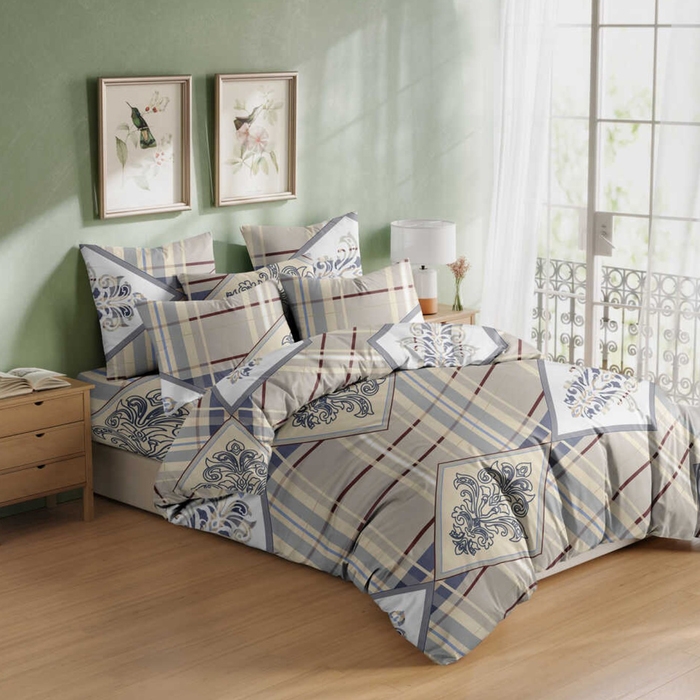 Постельное бельё 2сп диз UB-33 175х215см, 180х215см, 70х70см 2шт бязь 120 г/м, хлопок 100%