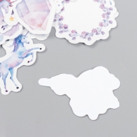 Наклейки для творчества "Радужные единороги" набор 45 шт 4,4х4,4х1,1 см