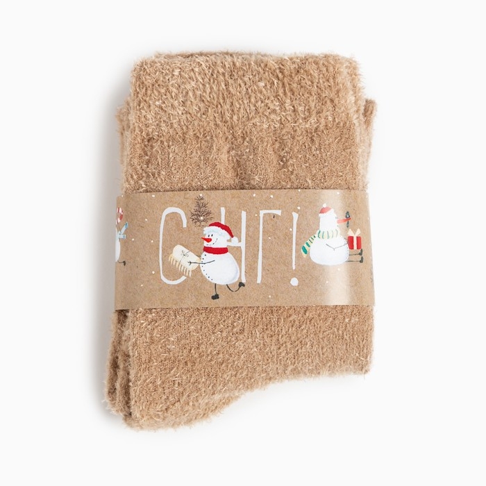 Набор подарочный &laquo;Снеговики&raquo; (плед, носки, 2 игрушки, открытка)