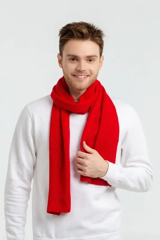 Шарф Life Explorer, ярко-красный