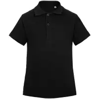 Рубашка поло детская Virma Kids, черная, 14 лет