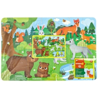 МАКСИ - пазл &laquo;Мамы и малыши&raquo;, размер 50х33 см, 28 деталей, Крошка Я