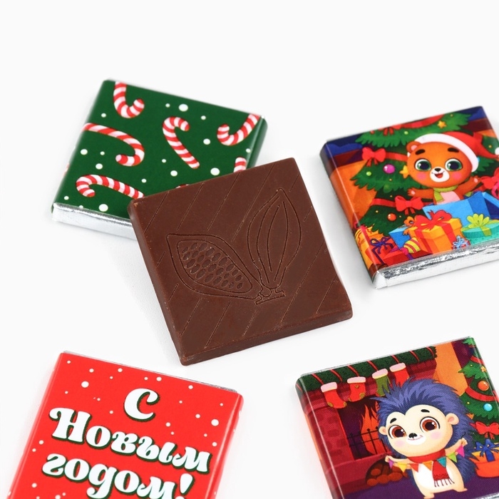 Шоколад в конверте "Зверята дома" 5 гр 4 шт