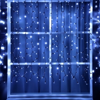 Гирлянда «Занавес» 2 × 1.5 м, IP65, УМС, тёмная нить, 360 LED, свечение белое, 220 В Гирлянда «Занавес» 2 × 1.5 м, IP65, УМС, тёмная нить, 360 LED, свечение белое, 220 В