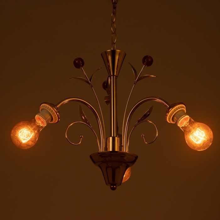 Люстра "Глори" БП  3х40Вт Е27 Золото МОДЕЛЬ: 2600545