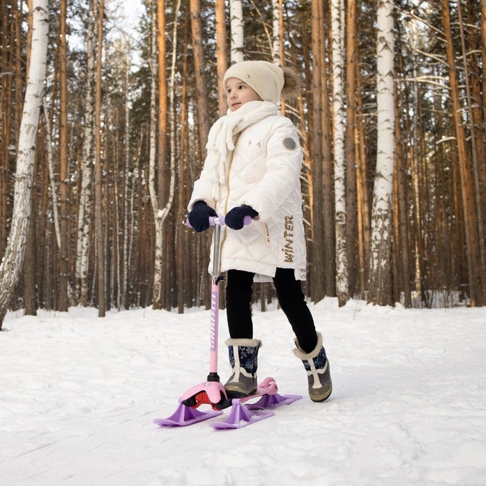 Самокат-снегокат 2 в 1 GRAFFITI «Зайка» Самокат-снегокат 2 в 1 GRAFFITI «Зайка»