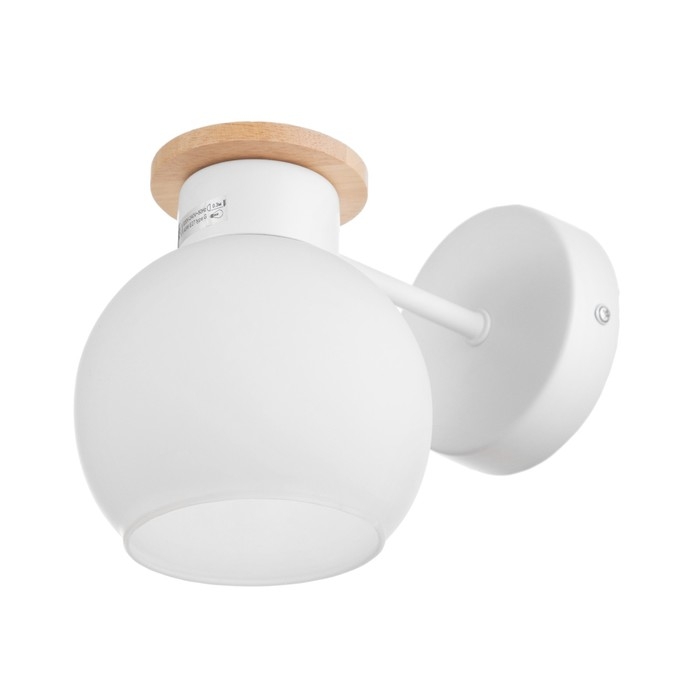 Бра Бра "Паула" 1х40Вт Е27 Белый, дерево 20х13х16см