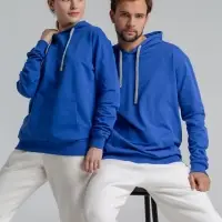 Толстовка с капюшоном Unit Kirenga ярко-синяя, размер 4XL